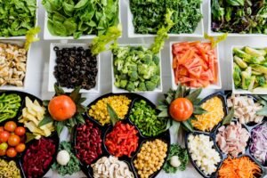 Fresh vegetables and whole foods for healthy weight loss after menopause